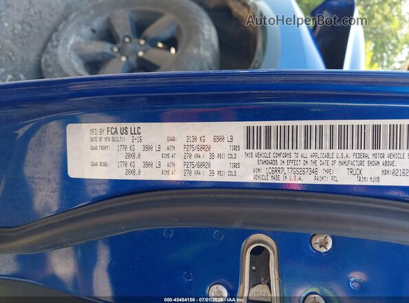 1C6RR7LT7GS267346 2016 RAM 1500 Blue Շարժիչի բաժամունքի տեսք