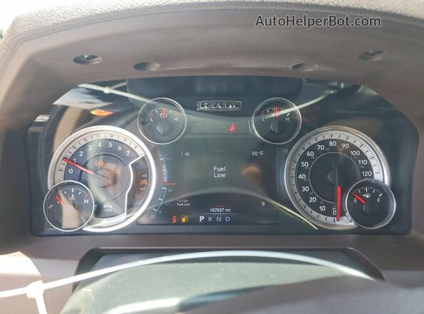 1C6RR7LT7GS334608 2016 RAM 1500 Black Вид щитка приладів