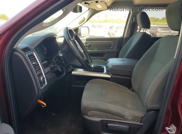 1C6RR7LT7JS344028 2018 RAM 1500 Maroon Front interior view