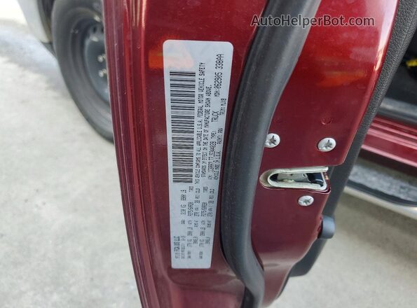 1C6RR7LT7JS344028 2018 RAM 1500 Maroon Engine compartment view