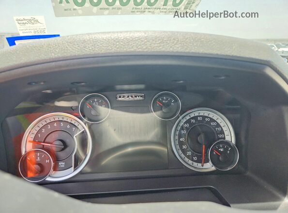1C6RR7LT8GS317946 2016 RAM 1500 Gray Widok zestawu wskaźników