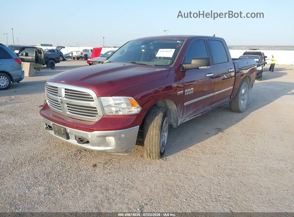 1C6RR7LT8HS627502 2017 RAM 1500 Красный Передняя левая четверть