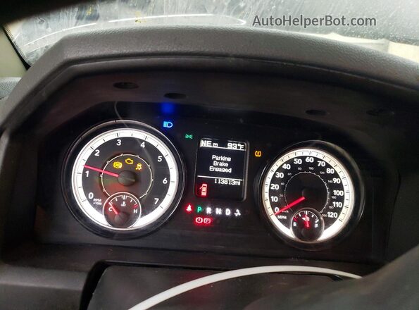 1C6RR7LT9HS533855 2017 RAM 1500 Blue Widok zestawu wskaźników