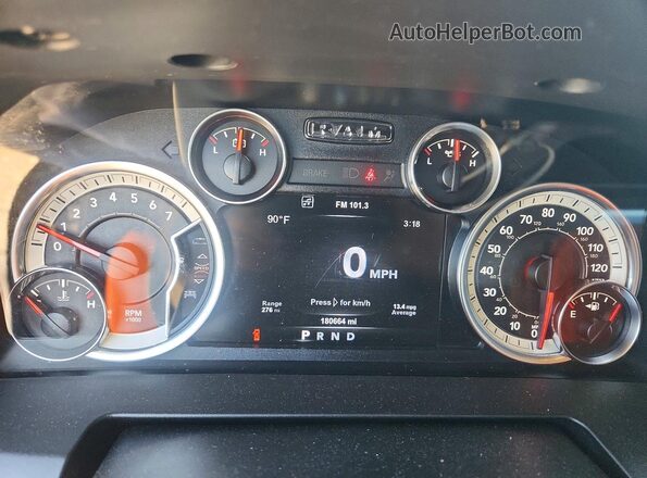 1C6RR7LTXHS638503 2017 RAM 1500 Blue Սարքավորումների վահանակի տեսք