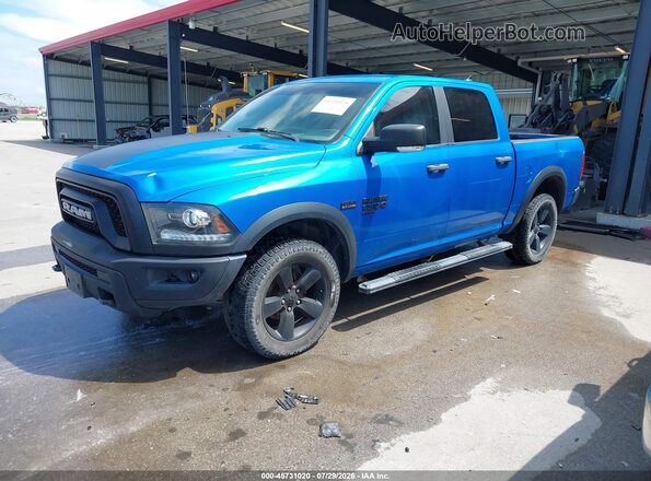 1C6RR7LTXLS145235 2020 RAM 1500 CLASSIC Blue Առջևի ձախ երեք քառորդ տեսարան