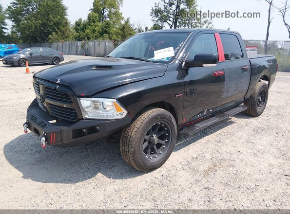 1C6RR7MT1GS235698 2016 RAM 1500 Black Front left
