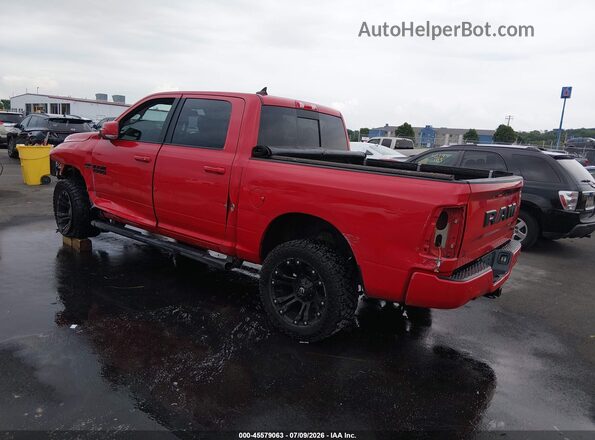 1C6RR7MT1JS152859 2018 RAM 1500 Красный Задняя левая четверть