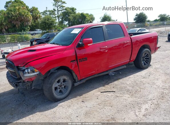 1C6RR7MT5HS666370 2017 RAM 1500 Red Przód lewy