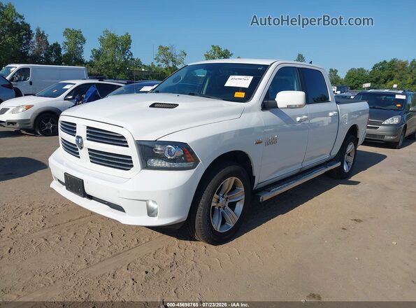 1C6RR7MT6HS599486 2017 RAM 1500 White წინა მარცხენა ხედი სამი მეოთხედიდან