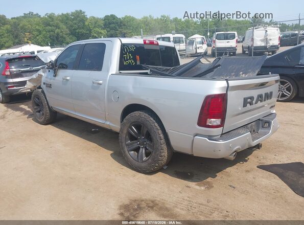 1C6RR7MT6JS291093 2018 RAM 1500 Silver Rear left