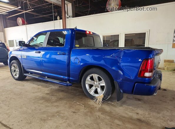 1C6RR7MT7JS172212 2018 RAM 1500 Синий Задняя левая четверть