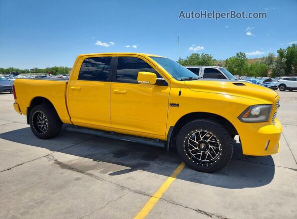 1C6RR7MT9GS354082 2016 RAM 1500 Желтый Передняя правая четверть