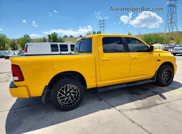 1C6RR7MT9GS354082 2016 RAM 1500 Желтый Задняя правая четверть