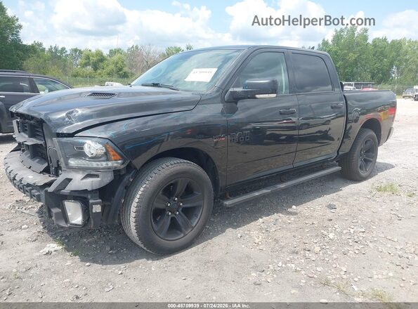 1C6RR7MT9JS156769 2018 RAM 1500 Black Przód lewy