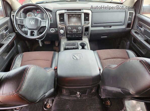 1C6RR7MTXGS224019 2016 RAM 1500 Красный Вид панели приборов