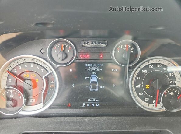 1C6RR7MTXGS224019 2016 RAM 1500 Красный Вид щитка приборов