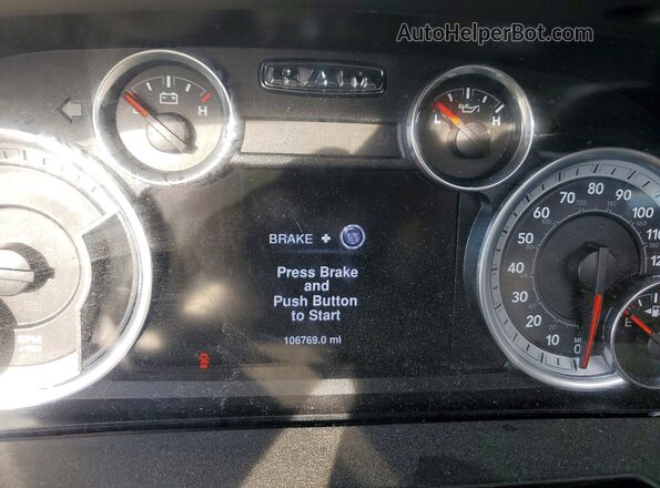 1C6RR7NG6GS207641 2016 RAM 1500 Silver Вид щитка приладів