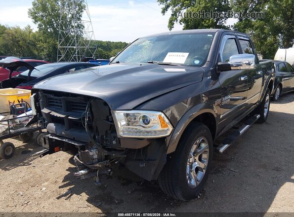 1C6RR7NT2JS159124 2018 RAM 1500 Gray Առջևի ձախ երեք քառորդ տեսարան