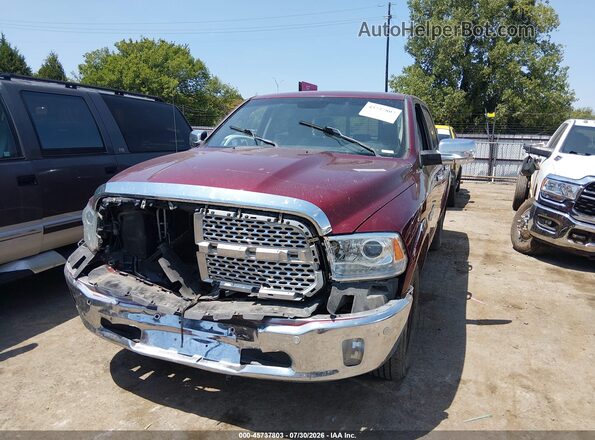 1C6RR7NT5HS774406 2017 RAM 1500 Red Առջևի ձախ երեք քառորդ տեսարան