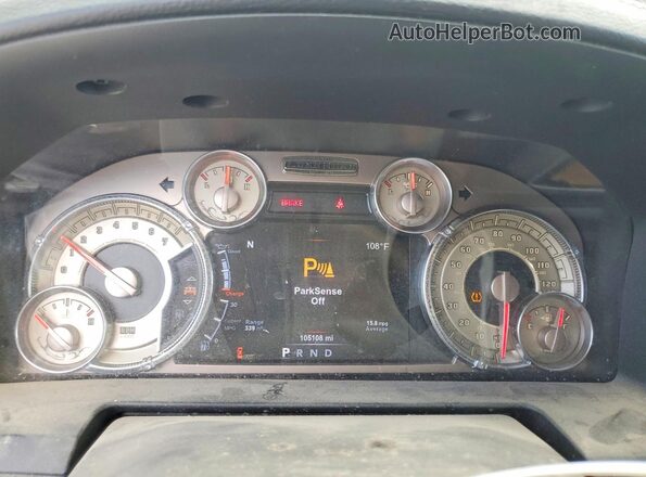 1C6RR7PT5HS633669 2017 RAM 1500 Черный Вид щитка приборов