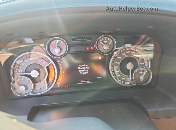 1C6RR7PT8GS247360 2016 RAM 1500 Black Instrument cluster view