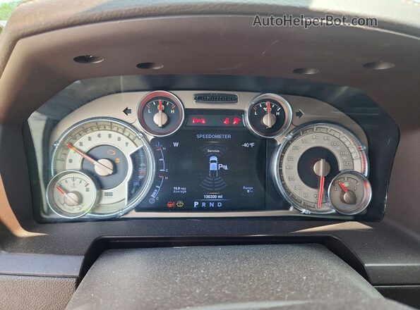 1C6RR7PT9GS244385 2016 RAM 1500 Белый Вид щитка приборов