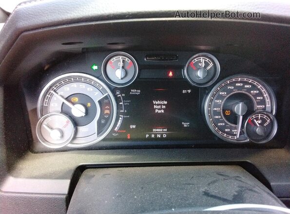 1C6RR7PTXGS119945 2016 RAM 1500 Gray Вид щитка приладів