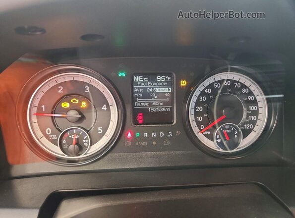 1C6RR7SM2KS682013 2019 RAM 1500 Белый Вид щитка приборов