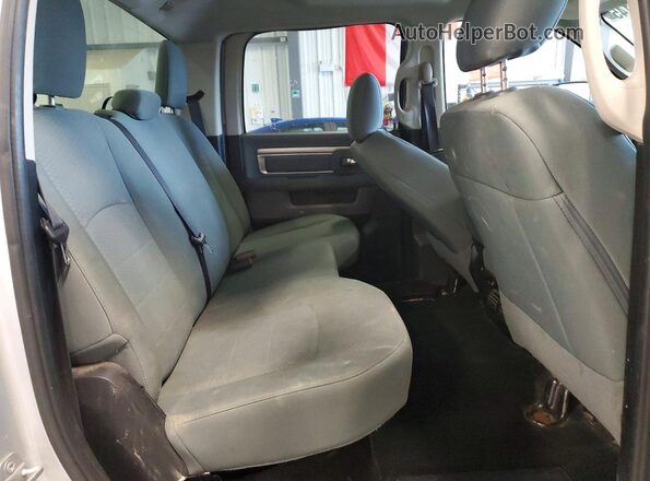 1C6RR7TM5GS198360 2016 RAM 1500 Silver Rear seats view