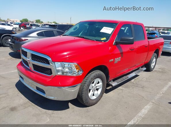 1C6RR7TT5KS567167 2019 RAM 1500 CLASSIC Red წინა მარცხენა ხედი სამი მეოთხედიდან
