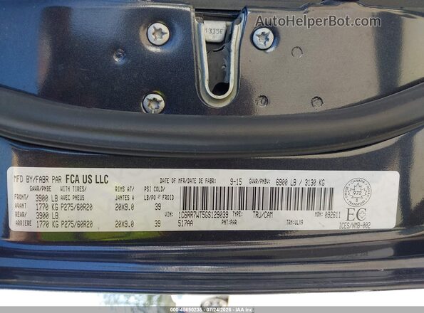 1C6RR7WT5GS129039 2016 RAM 1500 Gray Вид підкапотного простору
