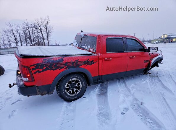 1C6RR7YT1GS217079 2016 RAM 1500 Red Trasero derecho