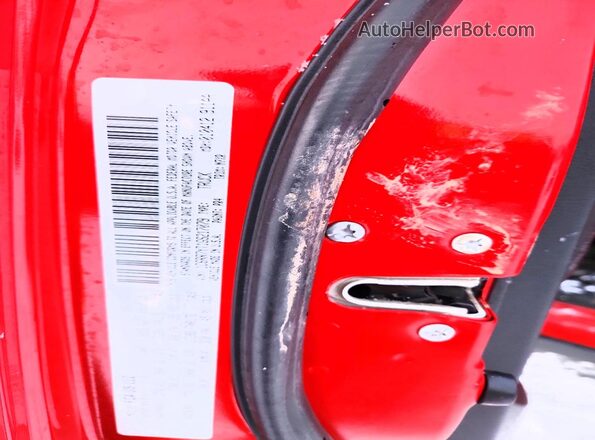 1C6RR7YT1GS217079 2016 RAM 1500 Red Vista de la etiqueta del VIN