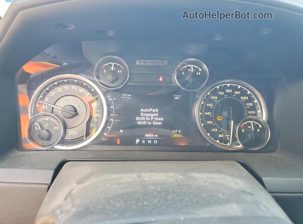 1C6RR7YT2JS197299 2018 RAM 1500 Burgundy Instrument cluster view