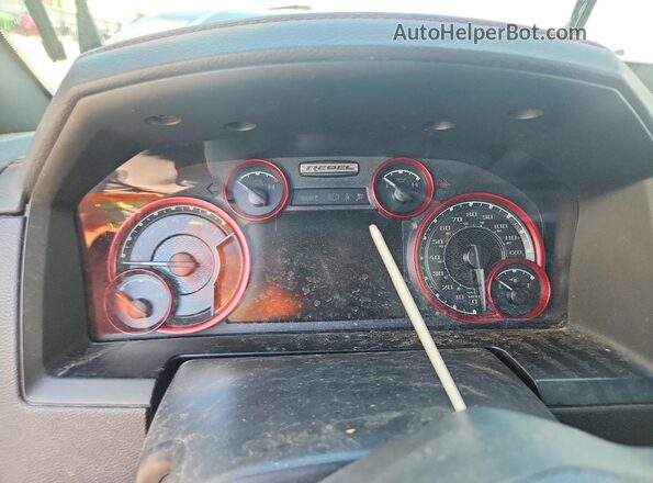 1C6RR7YT3GS100183 2016 RAM 1500 Gray Սարքավորումների վահանակի տեսք