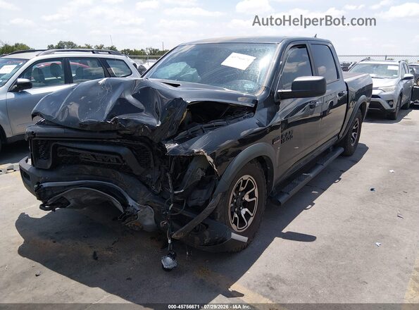 1C6RR7YT4HS573320 2017 RAM 1500 Black წინა მარცხენა ხედი სამი მეოთხედიდან