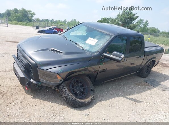 1C6RR7YT4HS740727 2017 RAM 1500 Gray Առջևի ձախ երեք քառորդ տեսարան