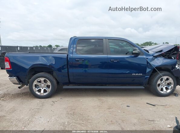 1C6RREFG2MN593875 2021 RAM 1500 Blue Instrument cluster view