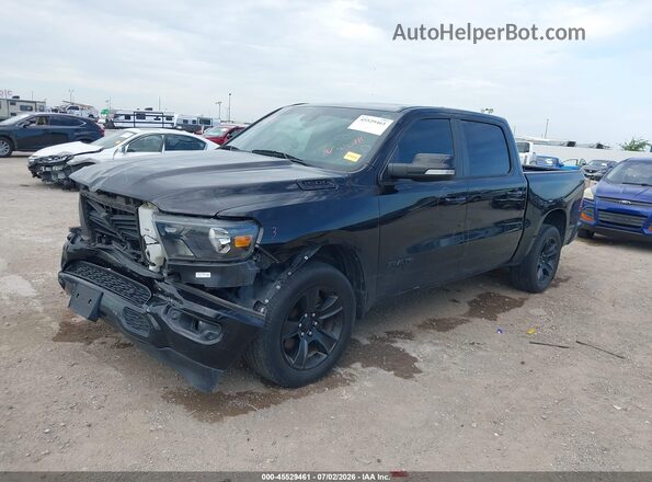 1C6RREFT2LN129125 2020 RAM 1500 Black Առջևի ձախ երեք քառորդ տեսարան