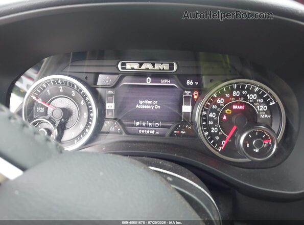 1C6RREFT2LN185775 2020 RAM 1500 Gray Rear seats view