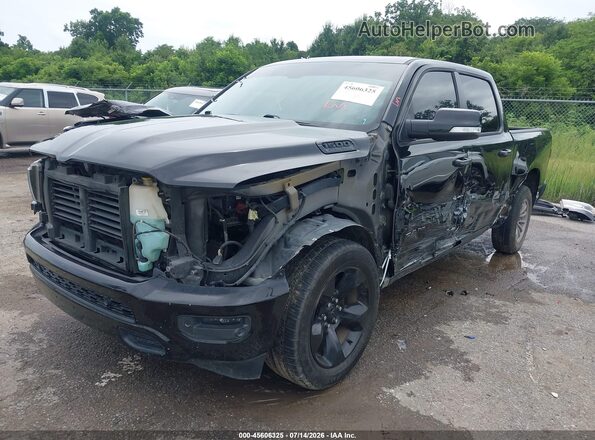 1C6RREFT9KN535580 2019 RAM 1500 Черный Передняя левая четверть