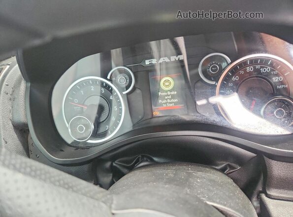 1C6RREGG3PN633366 2023 RAM 1500 White Instrument cluster view