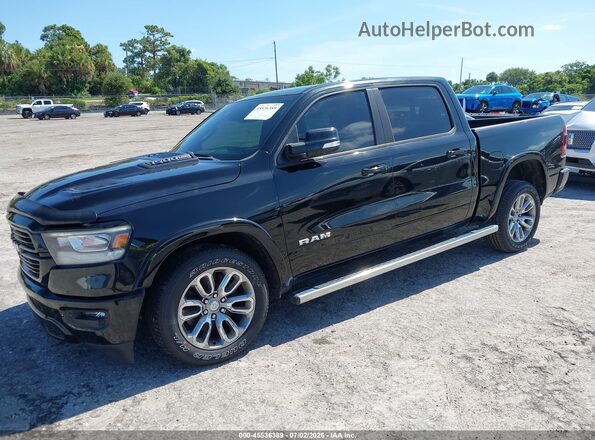 1C6RREJM3NN190230 2022 RAM 1500 Black წინა მარცხენა ხედი სამი მეოთხედიდან