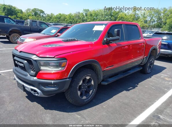 1C6RRELT8LN294603 2020 RAM 1500 Red წინა მარცხენა ხედი სამი მეოთხედიდან