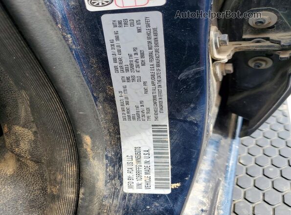 1C6RRFFG1MN505078 2021 RAM 1500 Blue VIN კოდის სტიკერის ხედი