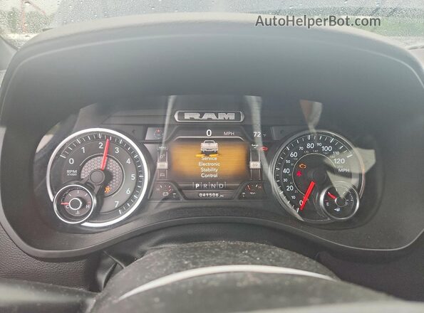 1C6RRFFG2NN417593 2022 RAM 1500 Blue Вид щитка приладів