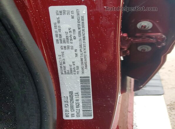 1C6RRFFG2NN455406 2022 RAM 1500 Бордовый Вид наклейки с VIN-кодом