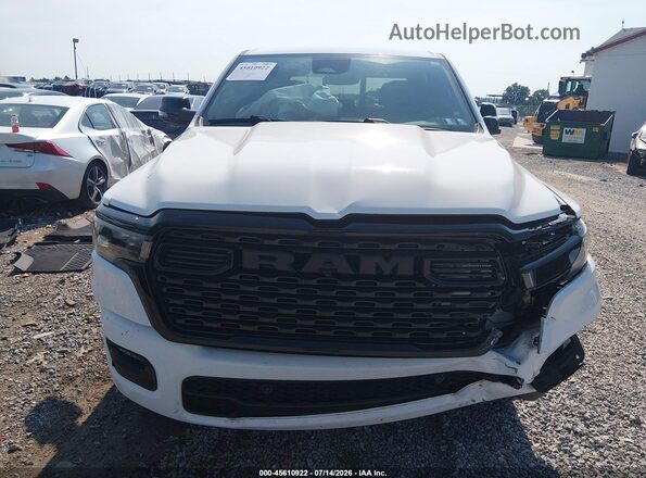1C6RRFFG6SN570330 2025 RAM 1500 White Instrument cluster view