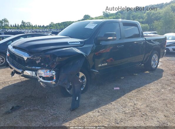 1C6RRFFG8MN519303 2021 RAM 1500 Черный Передняя левая четверть