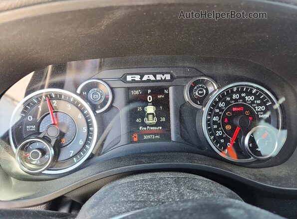 1C6RRFFGXPN538052 2023 RAM 1500 Black Вид щитка приладів